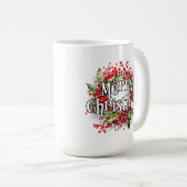 Frohe Weihnachten | Happy Holidays Kaffeetasse (VorderseiteRechts)