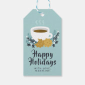 Frohe Weihnachten | Happy Holidays Kakao & Cookies Geschenkanhänger (Rückseite)