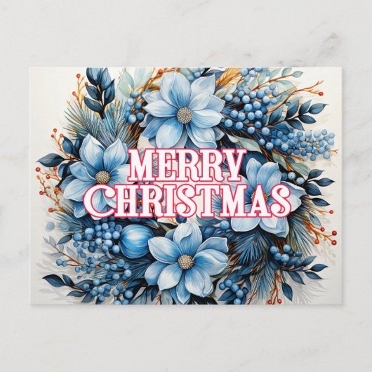 Frohe Weihnachten | Happy Holidays Postkarte (Vorderseite)