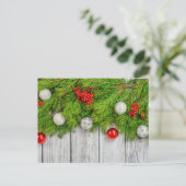 Frohe Weihnachten | Happy Holidays Postkarte (Stehend Vorderseite)