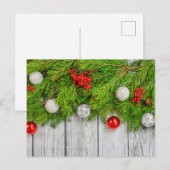 Frohe Weihnachten | Happy Holidays Postkarte (Vorne/Hinten)
