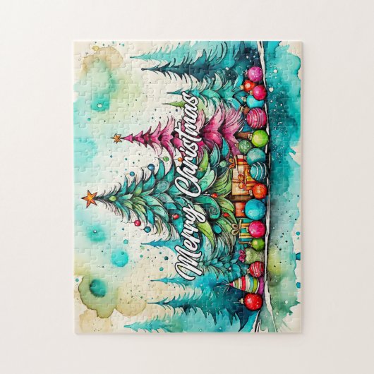 Frohe Weihnachten | Happy Holidays Puzzle (Vertikal)