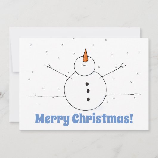Frohe Weihnachten Happy Snowman (Vorderseite)