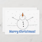 Frohe Weihnachten Happy Snowman (Vorne/Hinten)