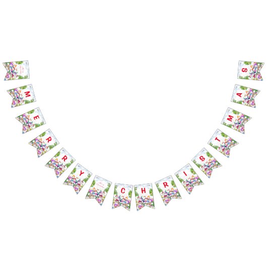 Frohe Weihnachten - Happy Snowmans Weihnachten Par Wimpelkette (Alle)