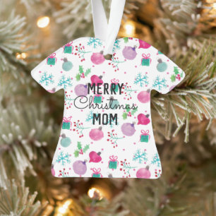 Frohe Weihnachten hässlicher Pullover Wasserfarbe Ornament