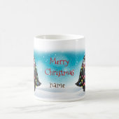 Frohe Weihnachten Hat Yorkshire Terrier Lover Kaffeetasse (Mittel)
