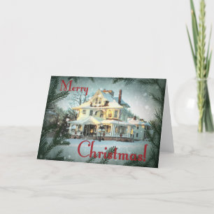 Frohe Weihnachten Haus der 1920er Jahre