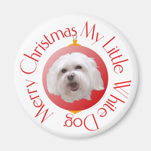 Frohe Weihnachten Havanese Magnet (Vorne)