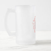Frohe Weihnachten Havanese Mattglas Bierglas (Links)