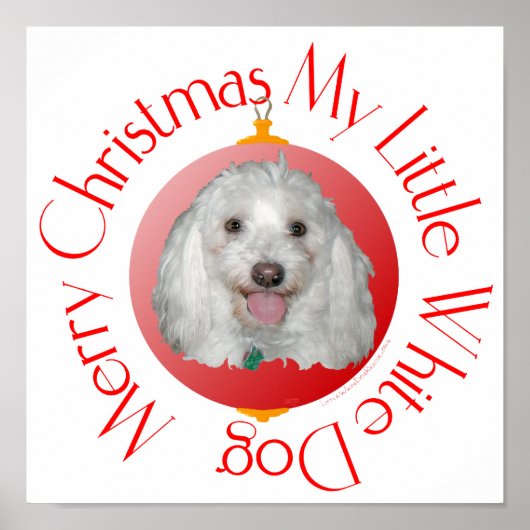 Frohe Weihnachten Havanese Poster (Vorne)