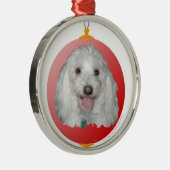 Frohe Weihnachten Havanese Silbernes Ornament (Rechts)
