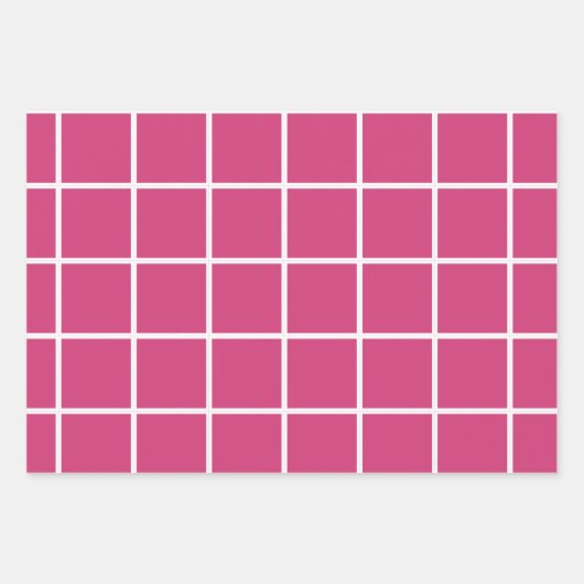 Frohe Weihnachten heiß rosa Muster Geschenkpapier Set (Vorderseite 3)