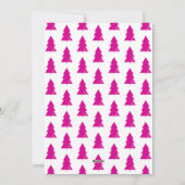 Frohe Weihnachten heiß rosa Weihnachtsbaum (Rückseite)