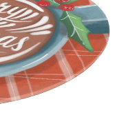 Frohe Weihnachten heiße cococoa Cosy Holiday Schneidebrett (Ecke)