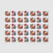 Frohe Weihnachten Heiße Kakao und Kekse Seidenpapier (Vorderseite)