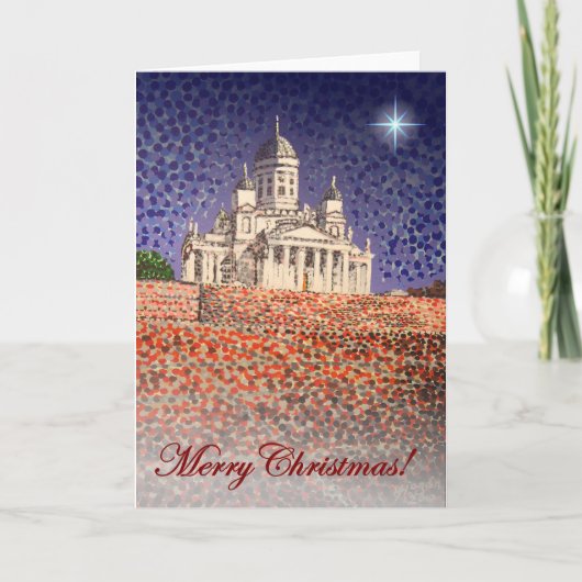 Frohe Weihnachten / Helsinki Kathedrale (Vorderseite)