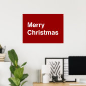 Frohe Weihnachten Helvetica Poster (Heimbüro)