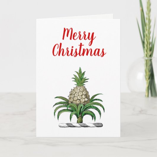 Frohe Weihnachten Heraldisches Ananas Wappen (Vorderseite)