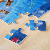 Frohe Weihnachten Herausforderung personalisieren Puzzle (Seite)