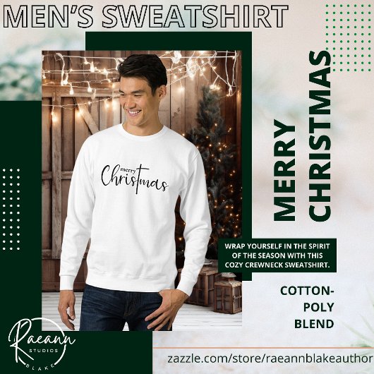 Frohe Weihnachten Herren Basic Sweatshirt