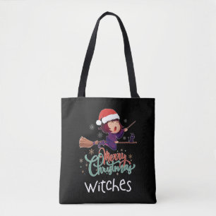 Frohe Weihnachten Hexe Tshirt Broom Christmas Eve Tasche