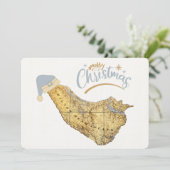 Frohe Weihnachten Hilton Head Insel Karte Küste (Stehend Vorderseite)