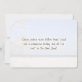 Frohe Weihnachten Hilton Head Insel Karte & Strand (Rückseite)