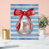 Frohe Weihnachten Hilton Head Island Bear Ornament Acrylschild (Hochzeit)