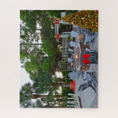 Frohe Weihnachten Hilton Head Island Fire Pit Puzzle (Vertikal)