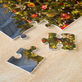 Frohe Weihnachten Hilton Head Island Fire Pit Puzzle (Seite)