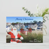 Frohe Weihnachten Hilton Head Island Hafen Stadt (Stehend Vorderseite)