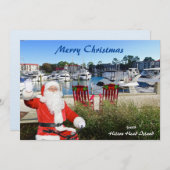 Frohe Weihnachten Hilton Head Island Hafen Stadt (Vorne/Hinten)