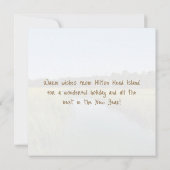 Frohe Weihnachten Hilton Head Island Map & Marshla (Rückseite)