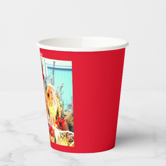 Frohe Weihnachten himmlische Engel Pappbecher (Links)