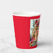 Frohe Weihnachten himmlische Engel Pappbecher (Rechts)