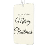 Frohe Weihnachten hinzufügen Namen Text benutzerde Autolufterfrischer (Links)