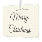 Frohe Weihnachten hinzufügen Namen Text benutzerde Autolufterfrischer (Links)