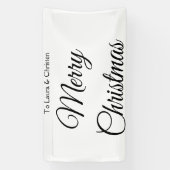 Frohe Weihnachten hinzufügen Namen Text benutzerde Banner (Vertikal)