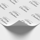 Frohe Weihnachten hinzufügen Namen Text benutzerde Geschenkpapier (Ecke)