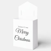 Frohe Weihnachten hinzufügen Namen Text benutzerde Geschenkschachtel (Geöffnet)