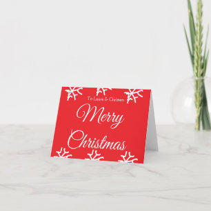 Frohe Weihnachten hinzufügen Namen Text benutzerde Karte