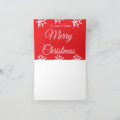 Frohe Weihnachten hinzufügen Namen Text benutzerde Karte (Innenseite)