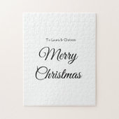 Frohe Weihnachten hinzufügen Namen Text benutzerde Puzzle (Vertikal)