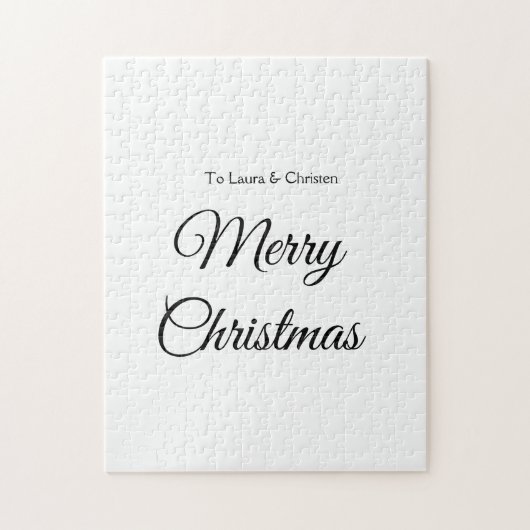 Frohe Weihnachten hinzufügen Namen Text benutzerde Puzzle (Vertikal)