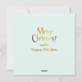 Frohe Weihnachten Hippo Weihnachtsmannmütze und Sc (Rückseite)