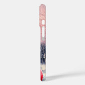 Frohe Weihnachten Hippo Weihnachtsmannmütze und Sc Case-Mate iPhone Hülle (Rückseite / Links)