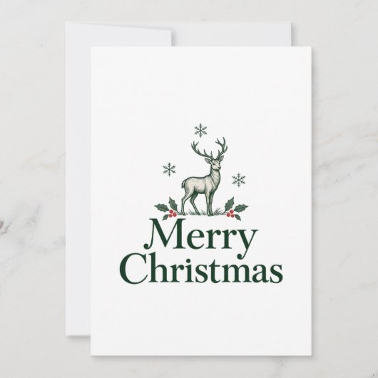 Frohe Weihnachten Hirsch (Vorderseite)