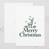Frohe Weihnachten Hirsch (Vorne/Hinten)