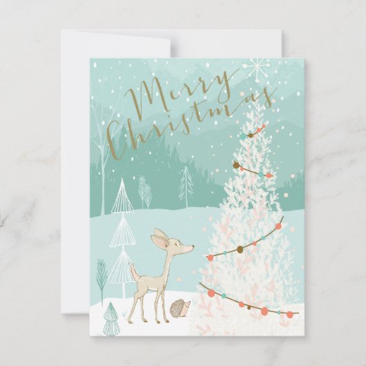 Frohe Weihnachten Hirsch (Vorderseite)